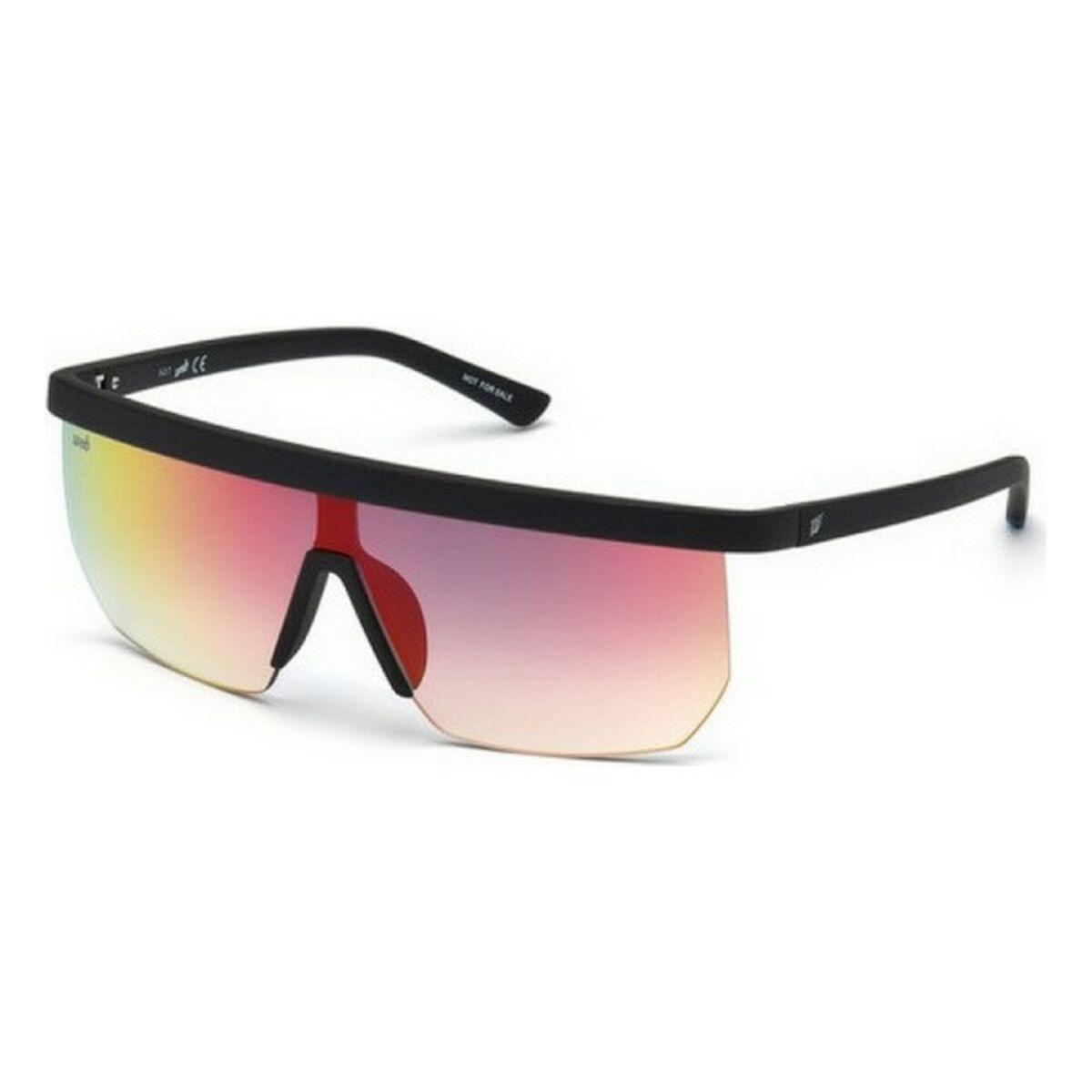 Solbriller mænd Web Eyewear WE0221-02Z - sort stel/røde linser