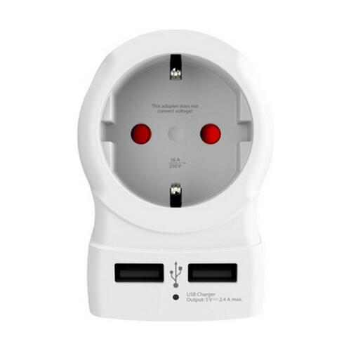 Adapter Skross 1500281 USB x 2 Europæisk USA
