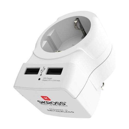 Adapter Skross 1500281 USB x 2 Europæisk USA