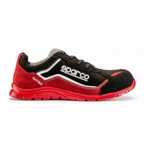 Sparco Nitro S3 ESD arbejdssko - sort/rød, str. 48