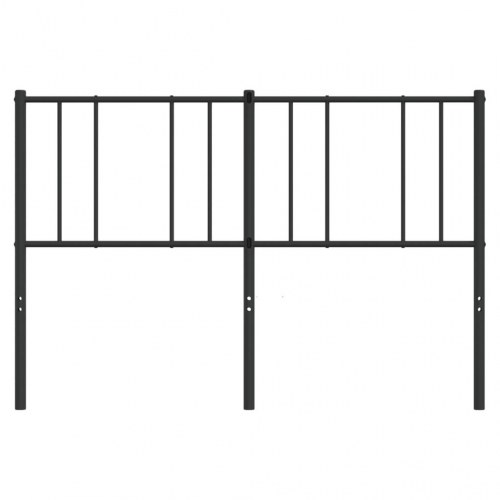 Sengegavl 160 cm metal sort