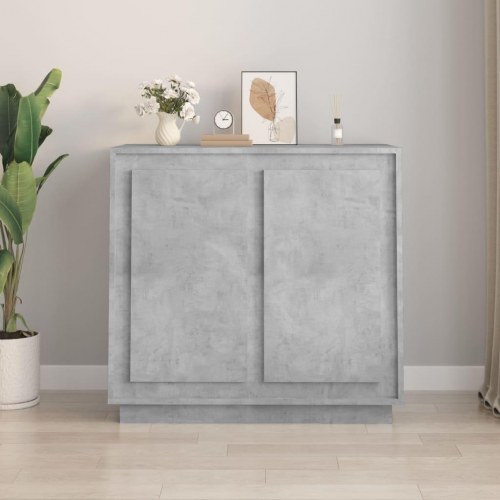 Skænk 80 x 34 x 75 cm i konstrueret træ - betongrå