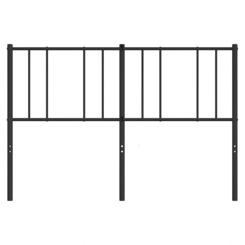 Sengegavl i metal 140 cm - sort, udskiftningsgavl