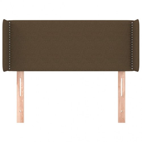 Sengegavl med kanter 103 x 16 x 78/88 cm - mørkebrun