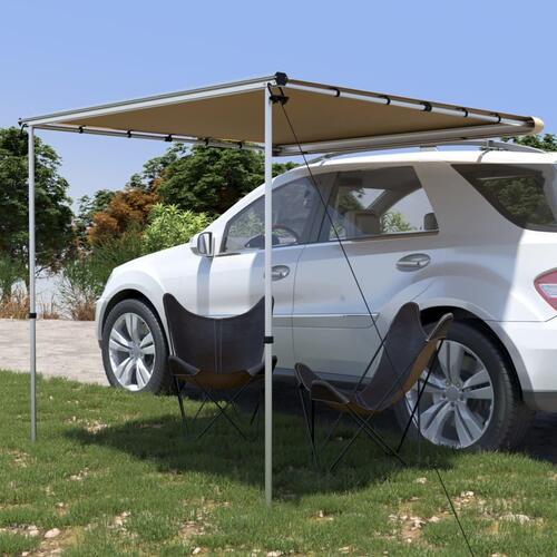 Solsejl til campingvogn 2x2x2,15 m beige