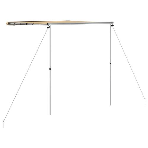 Solsejl til campingvogn 2x2x2,15 m beige