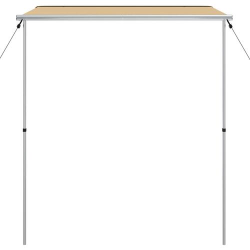 Solsejl til campingvogn 2x2x2,15 m beige