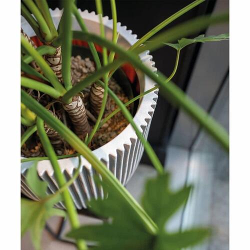 Capi elegant krukke Groove 34x46 cm elfenbensfarvet