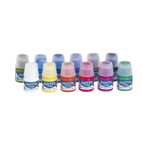 Tempera Giotto Decor Multifarvet 12 Dele 25 ml (12 enheder)