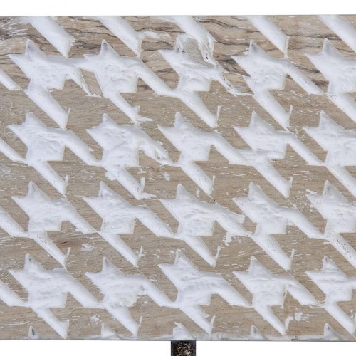 Knagerække til væggen 38 x 7 x 17 cm Metal Træ