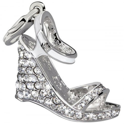 Glamour charm til kvinder GS2-00 - hvid, sterling sølv 925 (4 cm)