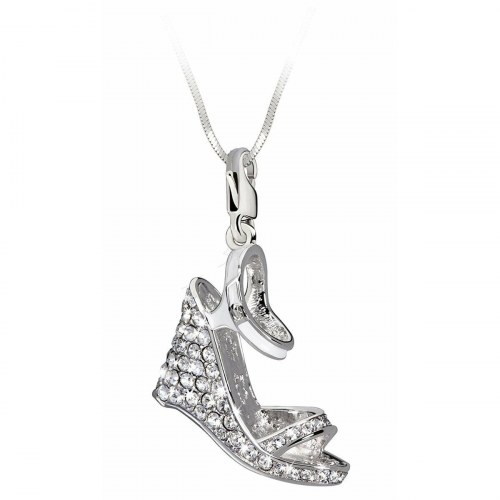 Glamour charm til kvinder GS2-00 - hvid, sterling sølv 925 (4 cm)
