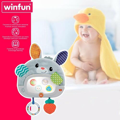 Baby legetøj Winfun Kanin 25 x 35 x 2,5 cm (4 enheder)