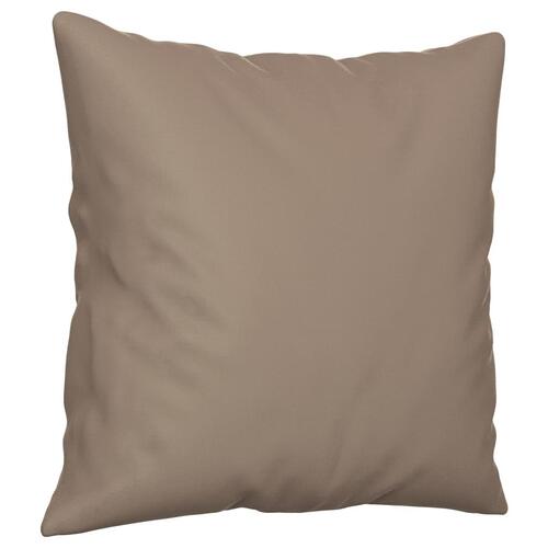 Pyntepuder 2 stk. 40x40 cm mikrofiberstof gråbrun