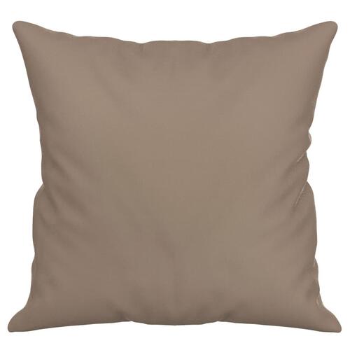Pyntepuder 2 stk. 40x40 cm mikrofiberstof gråbrun