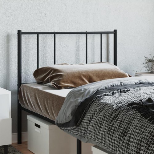 Udskiftningsgavl i metal 80 cm - sort