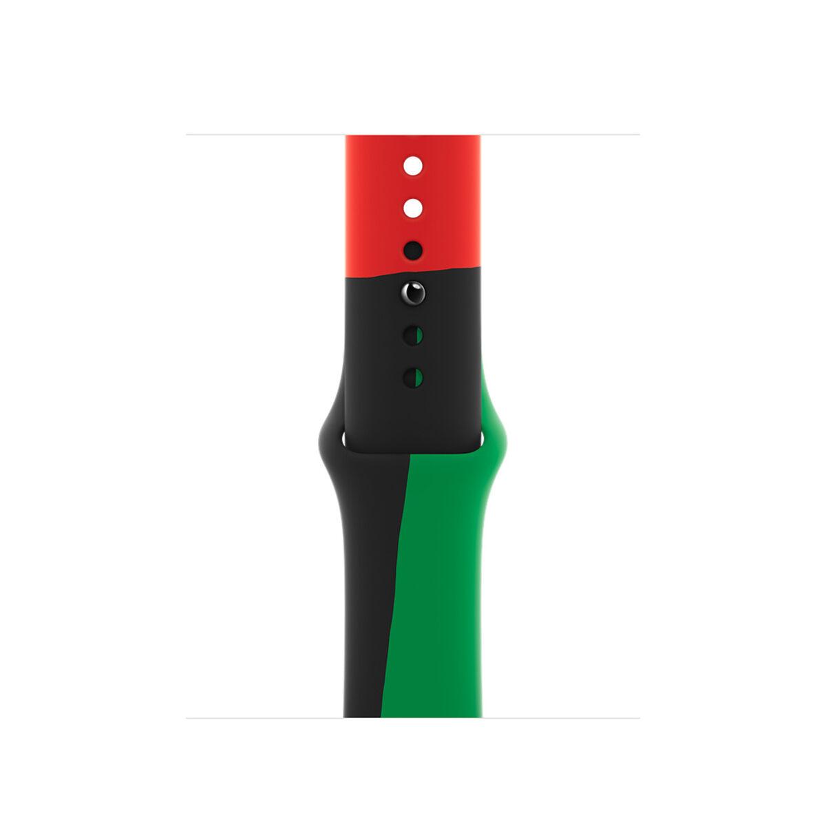 Apple rem til ur MUQ63ZM/A - M/L, 40 mm, sort/rød/grøn
