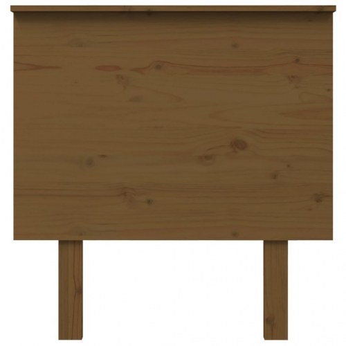 Sengegavl i massivt fyrretræ 79 x 6 x 82,5 cm - gyldenbrun
