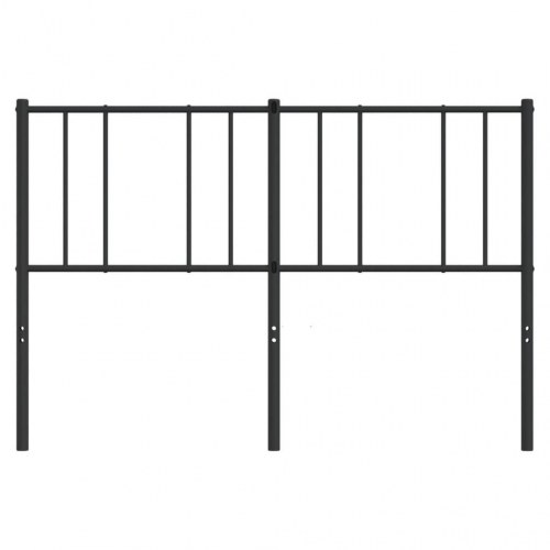 Sengegavl i metal 150 cm - sort