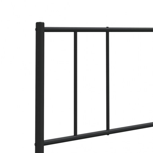 Sengegavl i metal 150 cm - sort