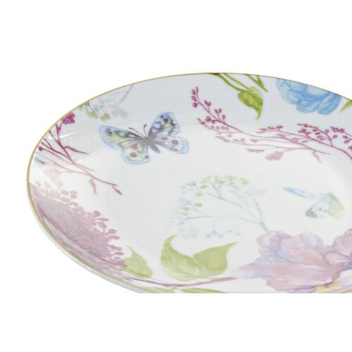 Spisestel Blå Hvid Grøn Pink Porcelæn Sommerfugl 18 Dele