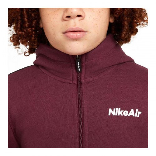 Nike Air sportsjakke til drenge - rødbrun, 7-8 år