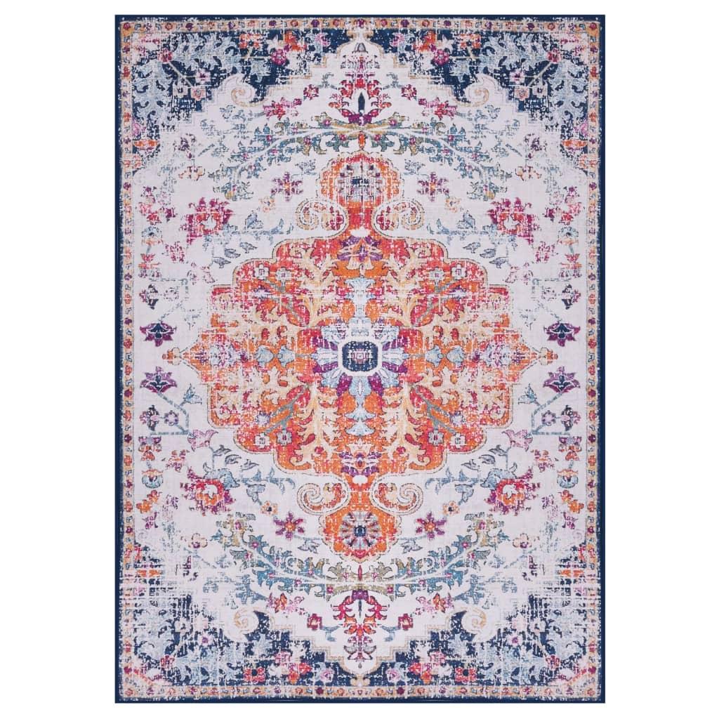 Gulvtæppe med tryk 160x230 cm stof flerfarvet