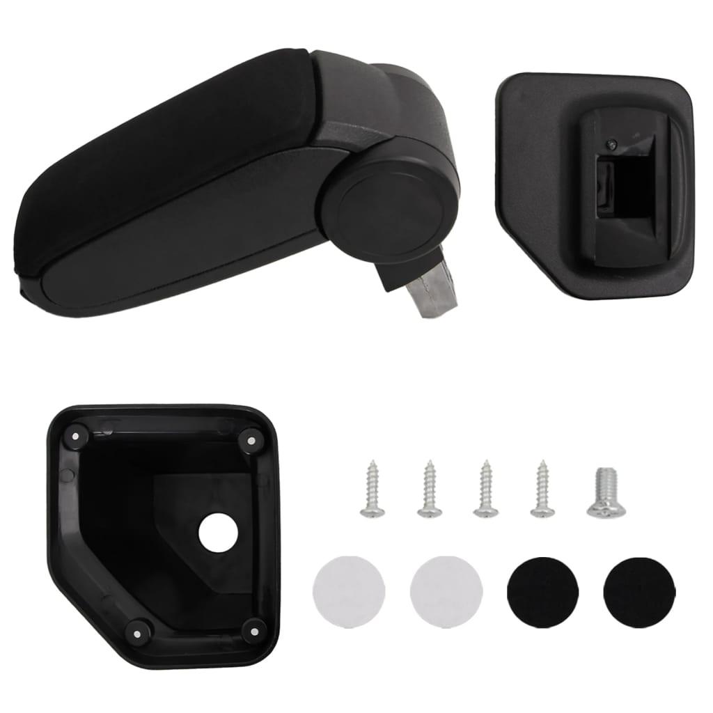 Armlæn til bil 15x32x(40-52) cm ABS sort billede