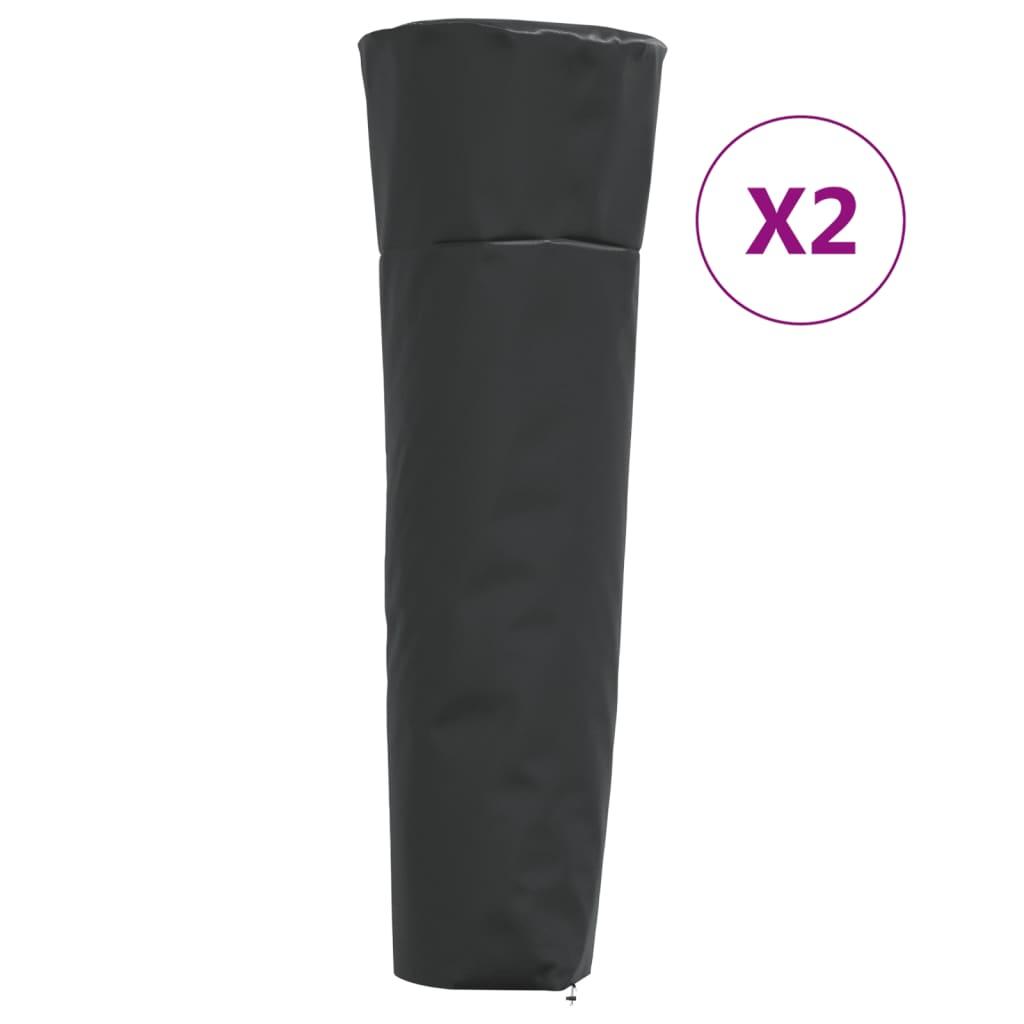 Overtræk til terrassevarmer 2 stk. 86x47x241 cm 420D oxfordstof