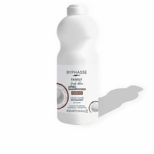Forfriskende Hårbalsam Byphasse Family Fresh Delice Kokos Farvet hår (400 ml)
