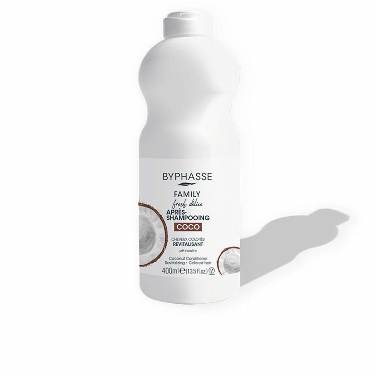 Forfriskende Hårbalsam Byphasse Family Fresh Delice Kokos Farvet hår (400 ml)