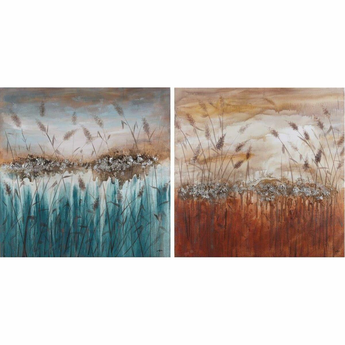 Lærredsmaleri i fyrretræ, 100 × 100 cm