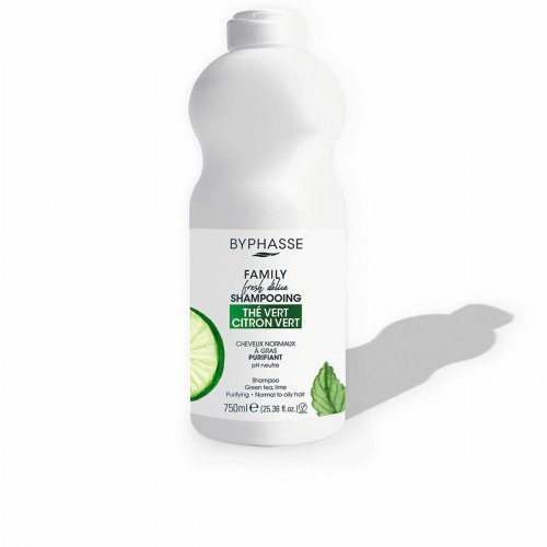 Shampoo til fedtet hår Byphasse Family Fresh Delice 750 ml - Grøn te & lime
