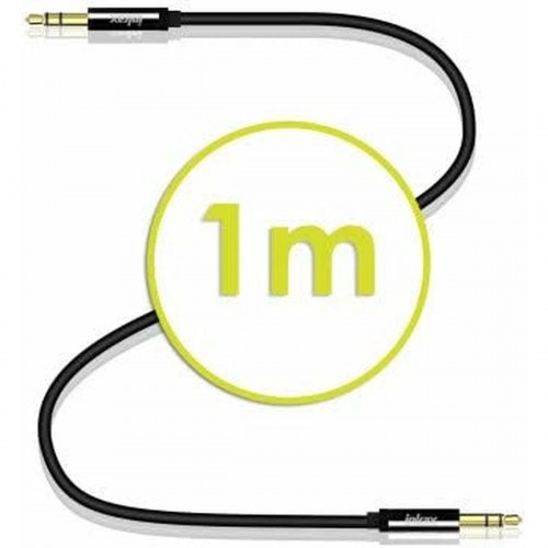 AUX kabel 3,5 mm - Akashi - 1 m - Sort