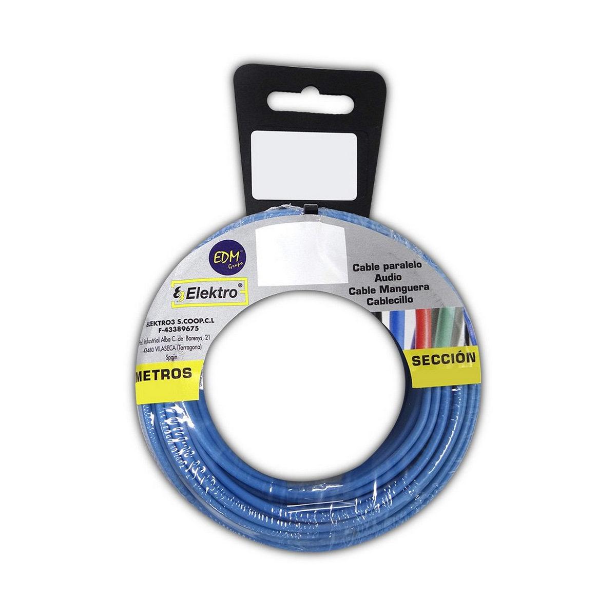 EDM Product kabel 6 mm - blå, 25 m