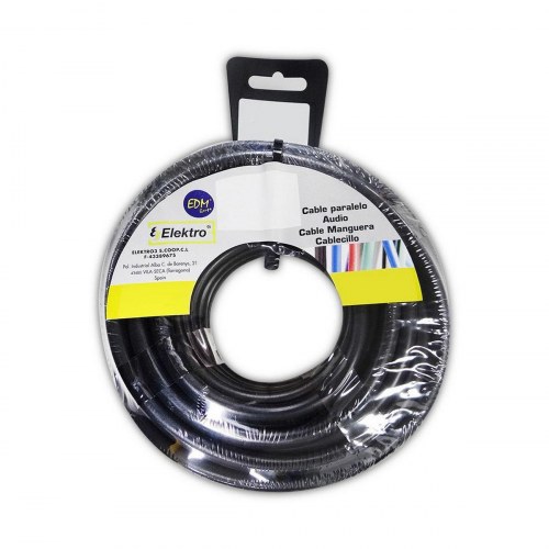 EDM Product kabel - sort, 6 mm, 25 m