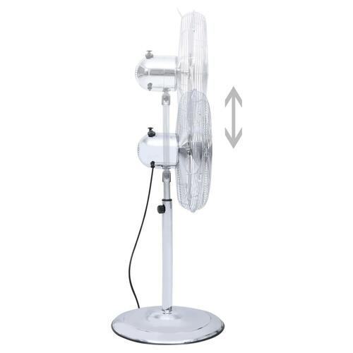 Gulvventilator 40 cm 3 hastigheder krom