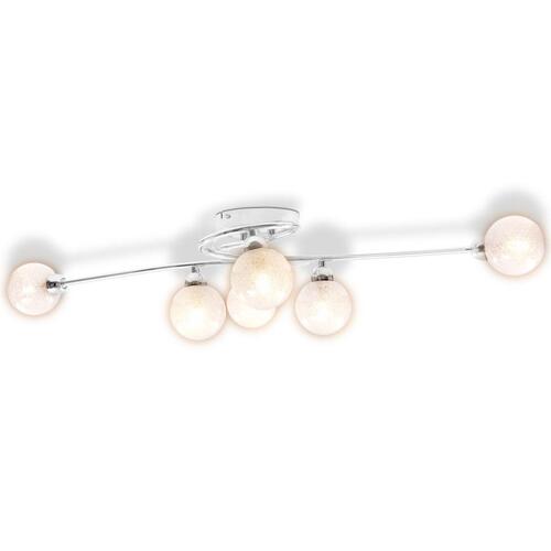 Loftslampe med 6 skærme G9 krom