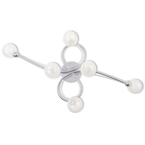 Loftslampe med 6 skærme G9 krom