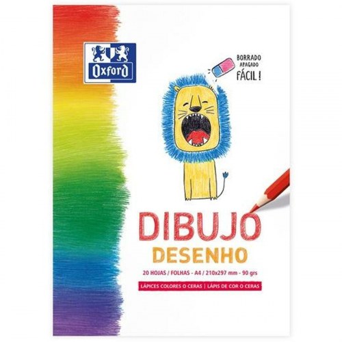 Oxford tegneblok A4 - 20 ark, 5-pak