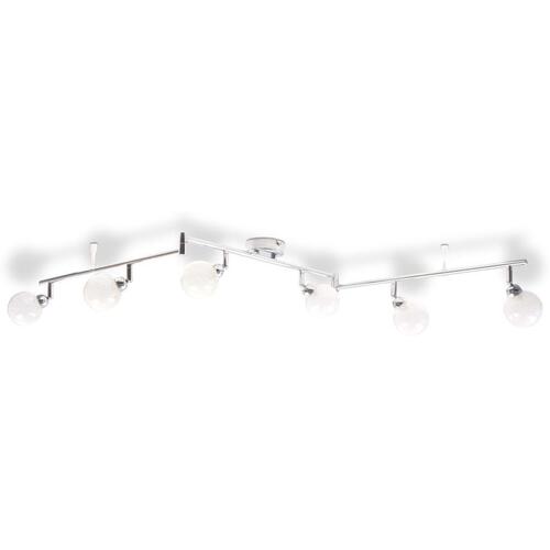 Loftslampe med 6 skærme G9 krom