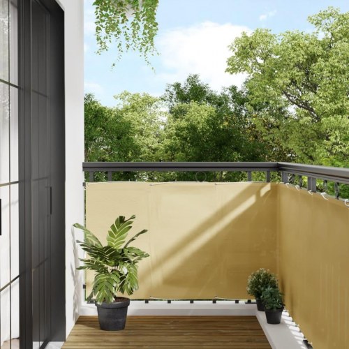 Altanafskærmning 90×300 cm - 100 % polyester, sandfarvet
