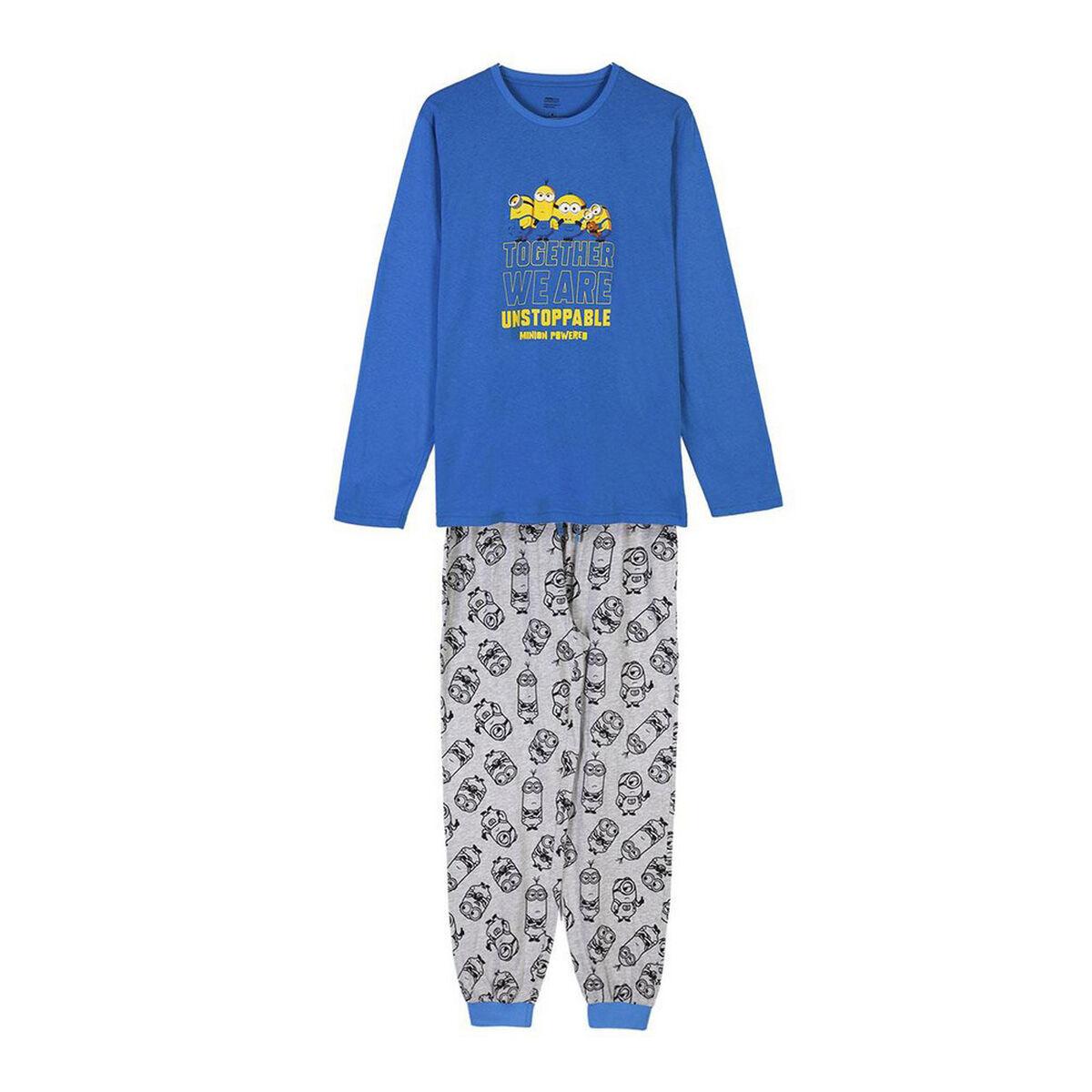 Nattøj Minions Mænd Blå (Voksne) L