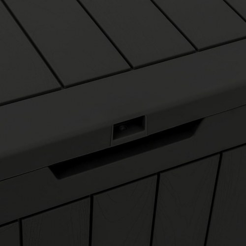Opbevaringskasse til haven 55,5x43x53 cm polypropylen sort