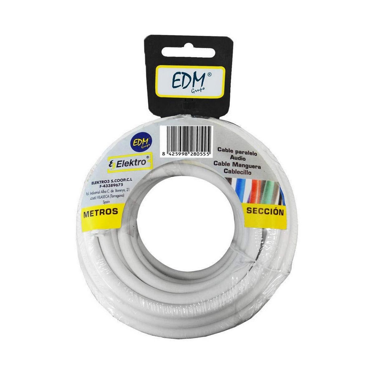 EDM Product kabel 3 x 2,5 mm - hvid, 20 m