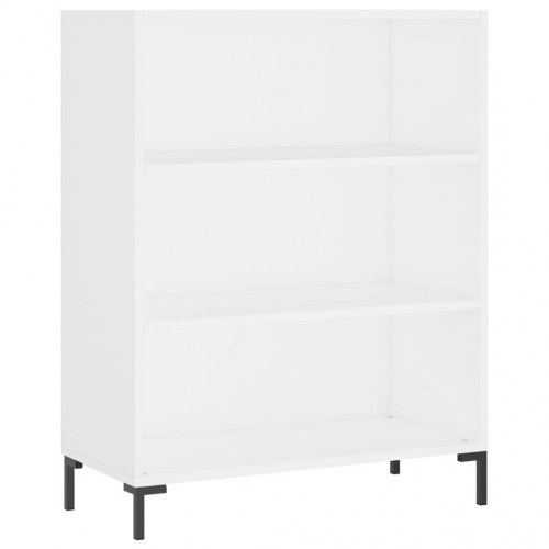 Højskab 69,5x34x180 cm konstrueret træ hvid