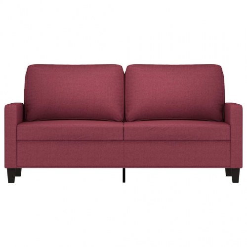 2-personers sofa i stof - vinrød, sædebredde 140 cm