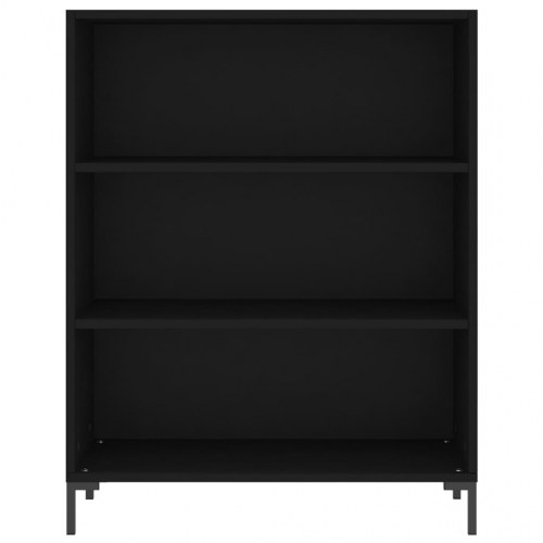 Højskab 69,5x34x180 cm konstrueret træ sort