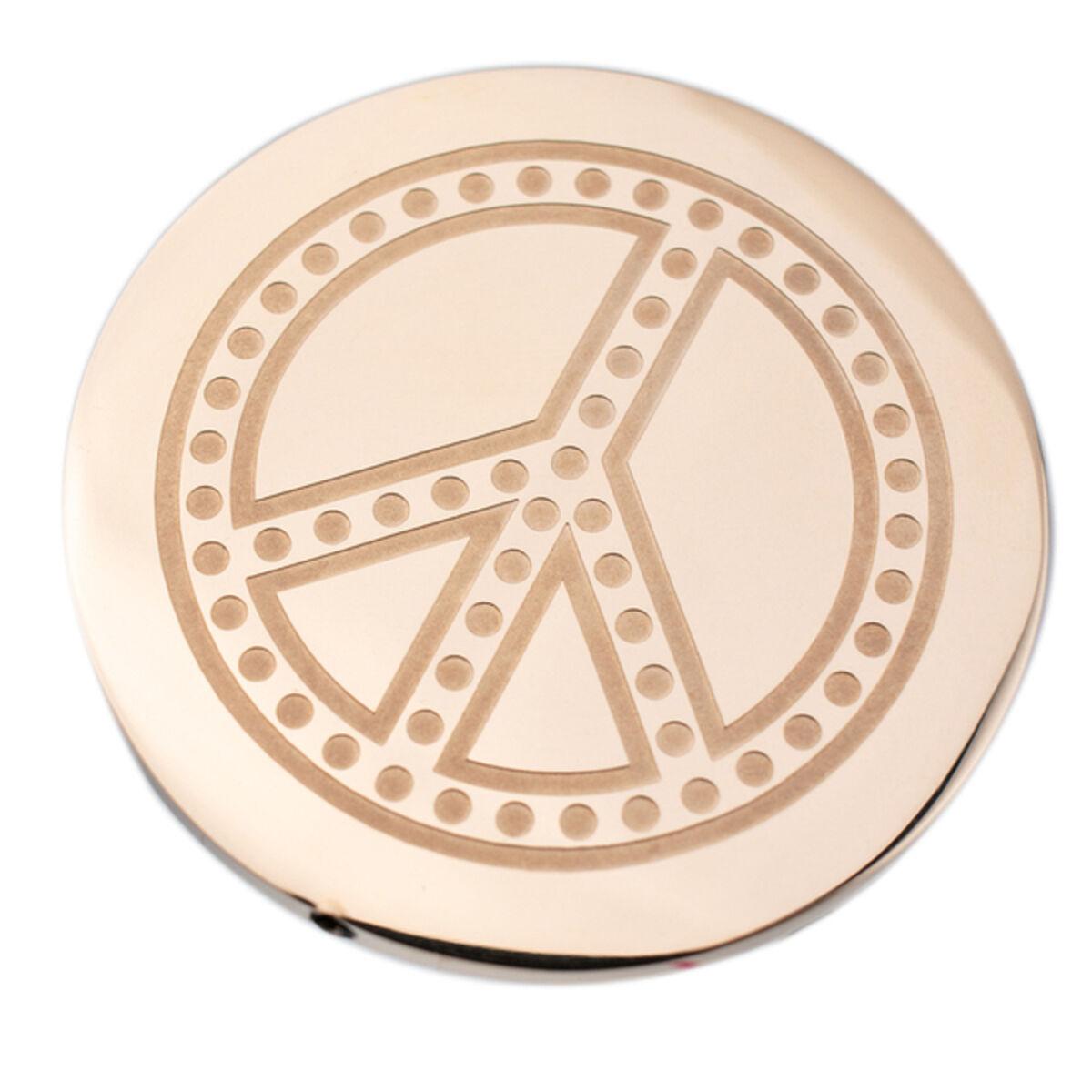 Halskædevedhæng VMC0003-09 - pink stål, 29 mm