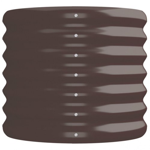 Plantekasse 224x40x36 cm galvaniseret stål brun